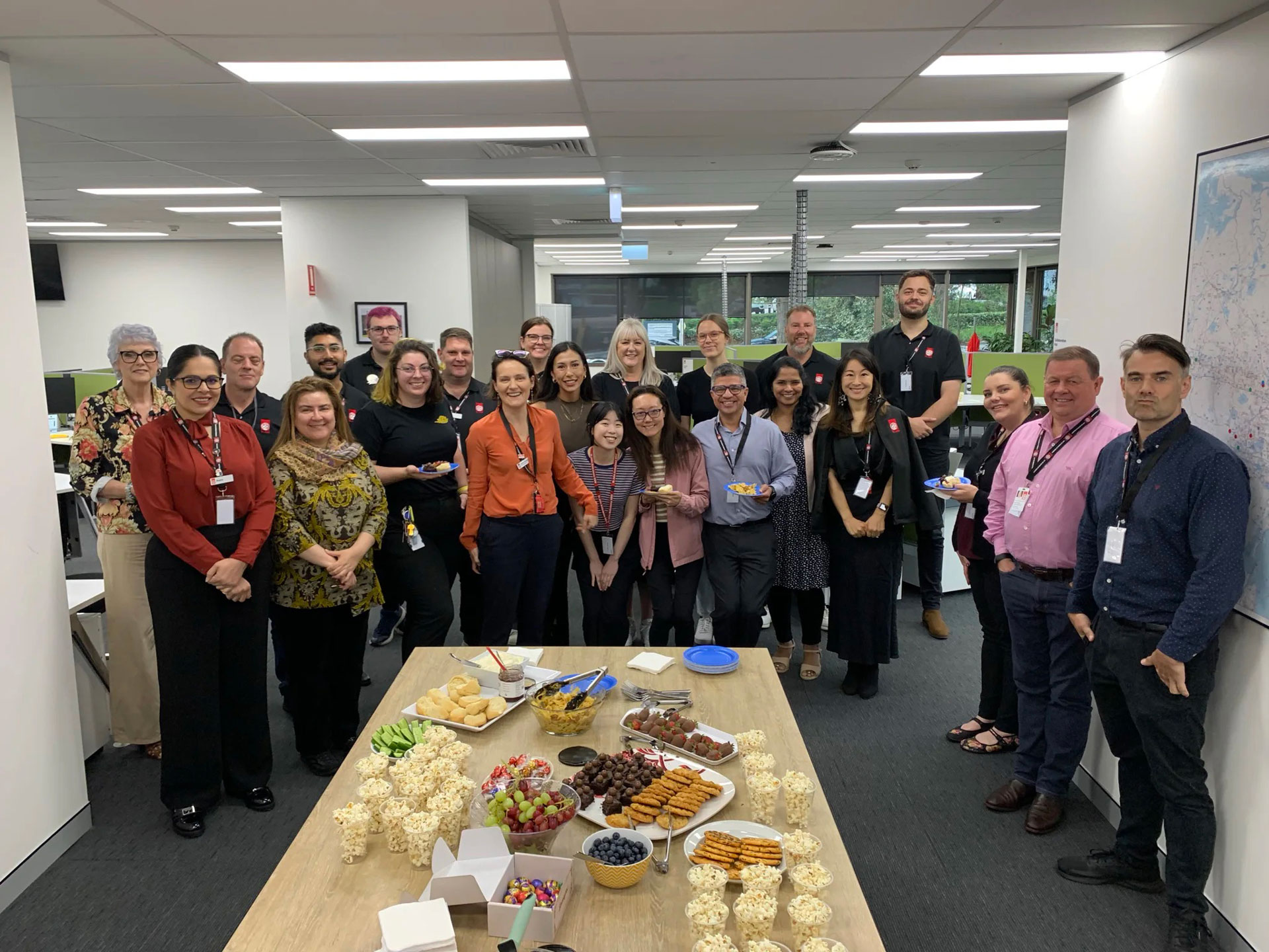 A Harmony Day morning tea in Macquarie Park to celebrate the cultural diversity we share.