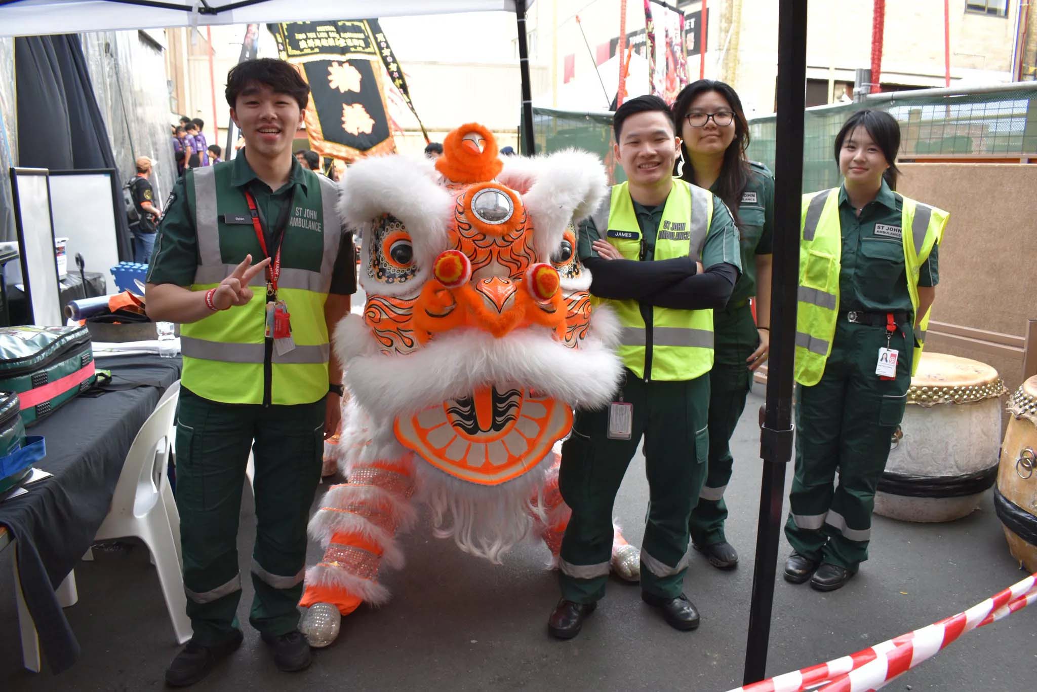 Cabramatta Moon Festival - lion first aid anyone?